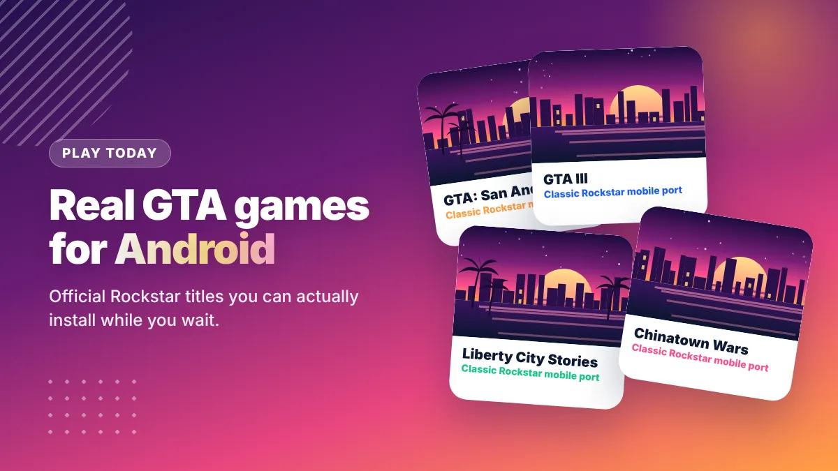Best GTA games for Android – San Andreas, GTA III, Liberty City Stories and Chinatown Wars official Rockstar ports